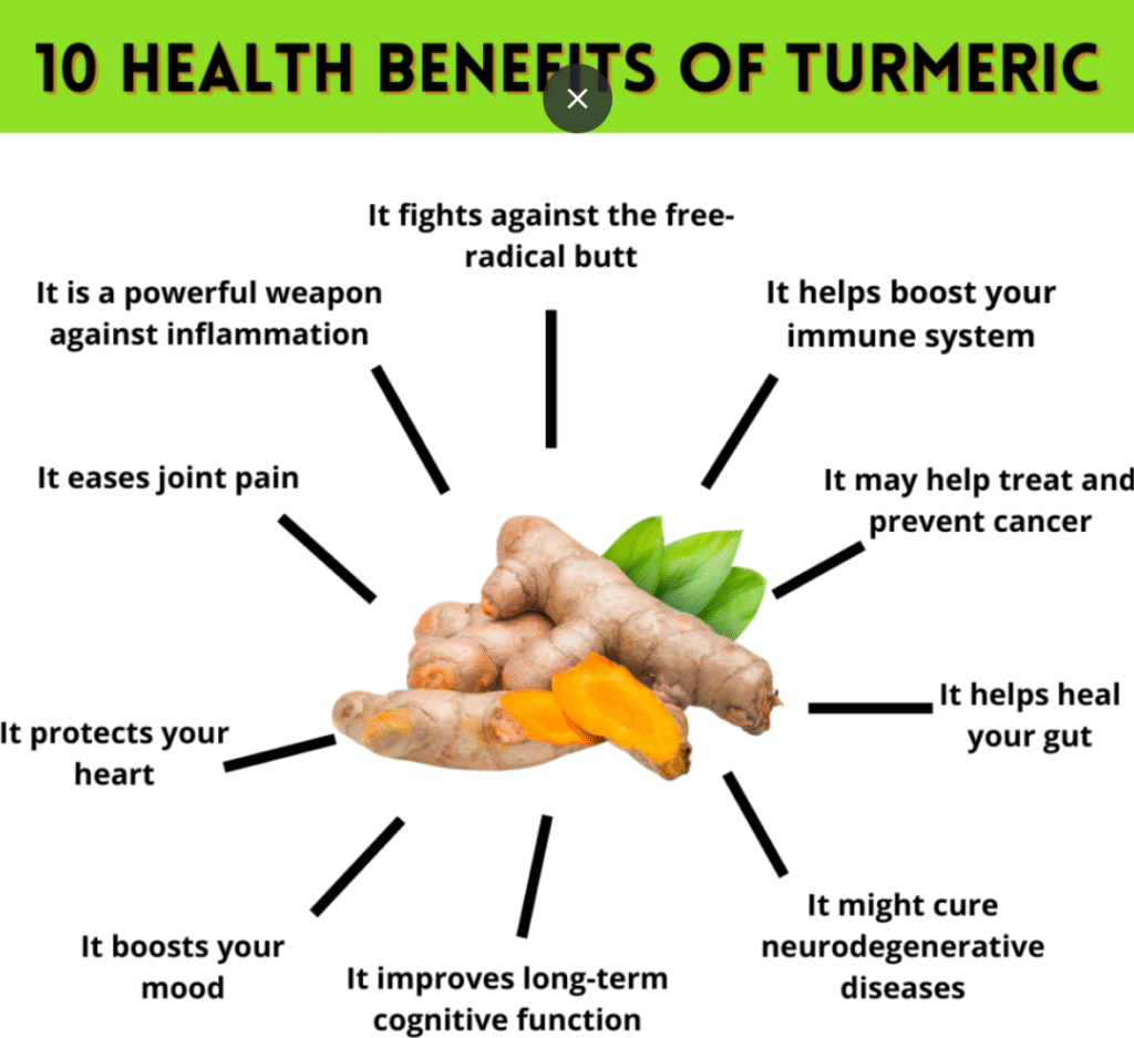10 benefits of Turmeric
