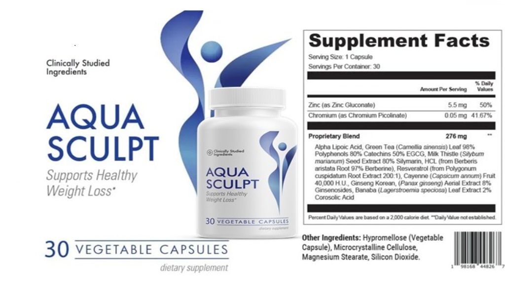 AquaSculpt supplement Fact