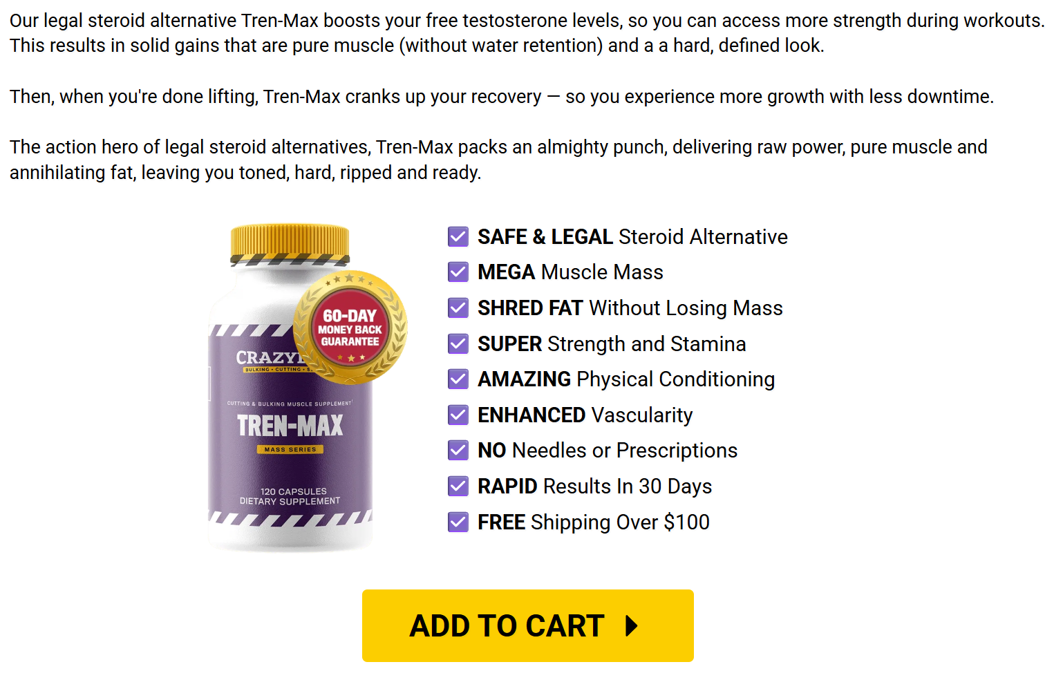 Trenbolone Steroid Cycle for Muscle Growth